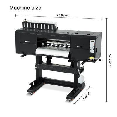 Μηχανή εκτύπωσης DTF με I3200*3 CMYKW FO FG FY FM και αυτόματο στεγνωτήρα ζώνης πλέγματος