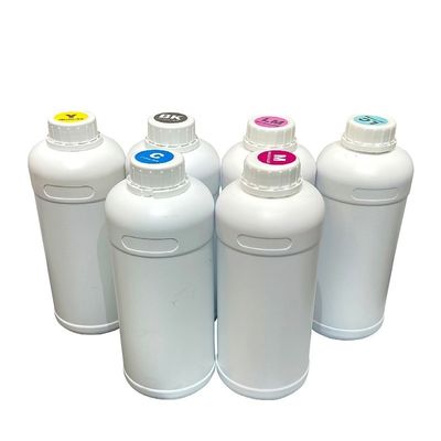 Υδατοβόλο μελάνι 1000 ml χύδην Ανερόστεκτος CMYK Λευκή εκτύπωση Περιβαλλοντικά φιλική Ακτινοστεγμένη