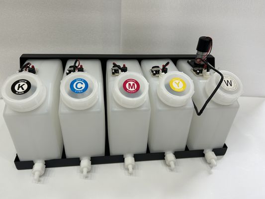 Υδατοβόλο μελάνι 1000 ml χύδην Ανερόστεκτος CMYK Λευκή εκτύπωση Περιβαλλοντικά φιλική Ακτινοστεγμένη