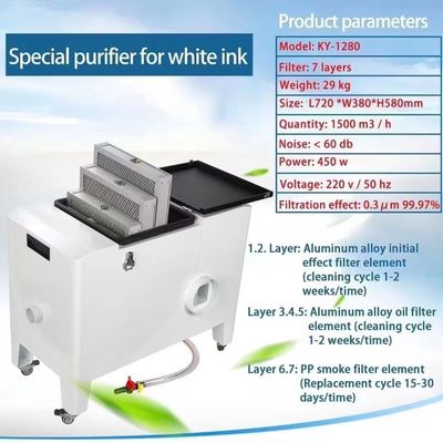 Εκτυπωτής ρούχων Καθαριστής καπνού 110V 220V Dtf εκτυπωτής για φίλτρο καπνού L720*W380*H580mm