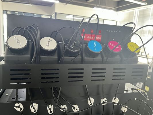 24 ιντσών πλάτος 3 κεφαλής I3200 UV εκτυπωτής για ρολό με ρολό μεταφοράς αυτοκόλλητα εκτύπωσης