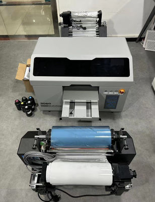 3060 UV DTF εκτυπωτής με XP600 εκτυπωτικό κεφάλι 3 σε ένα UV LED flatbed inkjet εκτύπωση