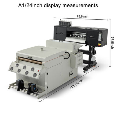 Εκτυπωτική μηχανή για μπλουζάκια 60cm DTF i3200 A1 με στεγνωτήρα μεταφοράς