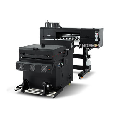 Γρήγορη εκτύπωση 24'' 60cm DTF εκτυπωτής με 2 ή 4 i3200 εκτυπωτικές κεφαλές και μηχανή χημικής σκόνης