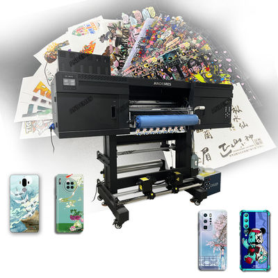 A1 60cm UV Dtf εκτυπωτής CMYK + λευκό βερνίκι μελάνι Roll To Roll