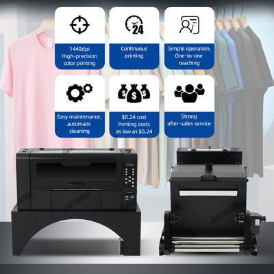 Άμεση εκτύπωση 17 ιντσών 42 εκατοστών T-shirt Inkjet εκτυπωτής με XP600 κεφαλή και σκόνη Shaker