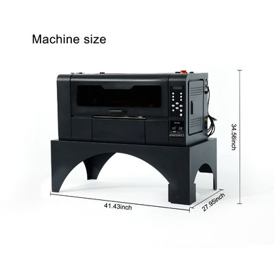 Dual XP600 Head A2 DTF Printer 17 Inch Digital Printer with Powder Shaking Machine