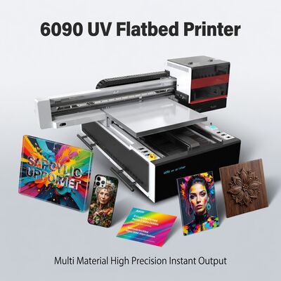 6090 UV Flatbed Printer Multi Material Υψηλής ακρίβειας άμεση έξοδος