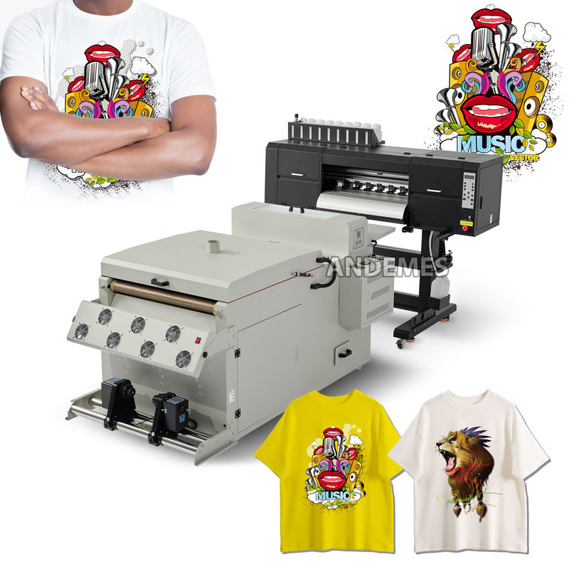 Μηχανή εκτύπωσης DTF με I3200*3 CMYKW FO FG FY FM και αυτόματο στεγνωτήρα ζώνης πλέγματος