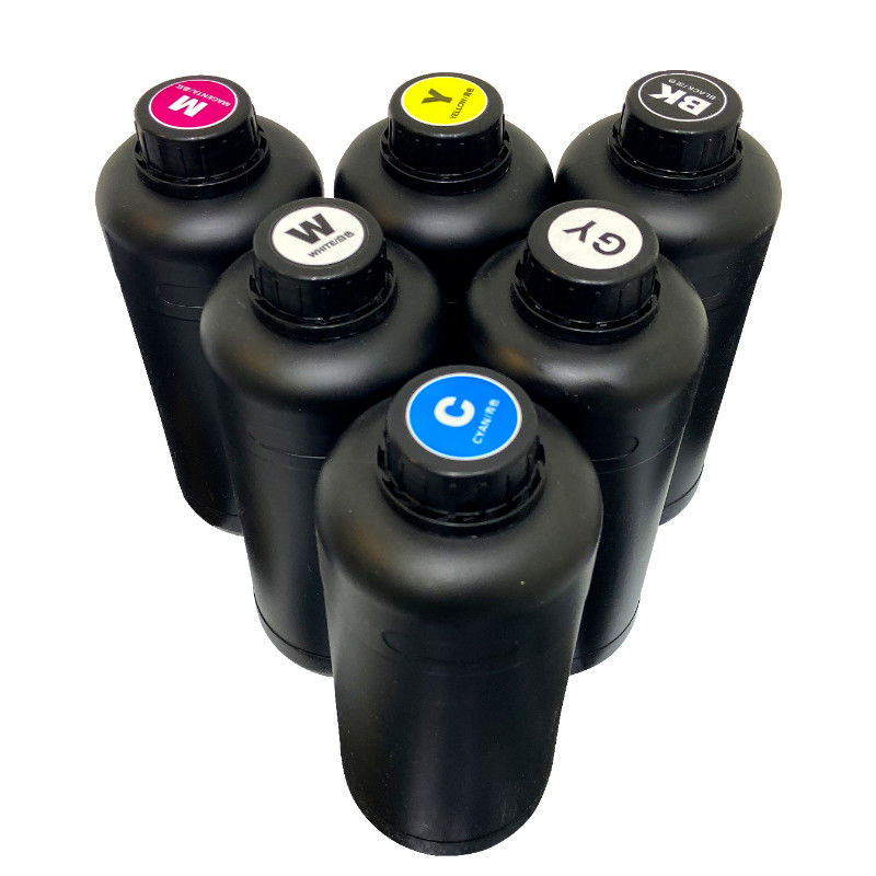 CMYKW V UV μελάνι 100ml 70ml για αυτοκόλλητα εκτύπωση UV εκτυπωτής φωτεινό χρώμα Εξαιρετικό