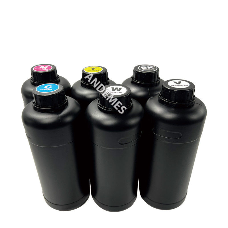 CMYKW V UV Vanish Ink Για ψηφιακή εκτύπωση 1000 ml Για αυτοκόλλητα Flatbed UV εκτυπωτής I3200 XP600 κεφαλές