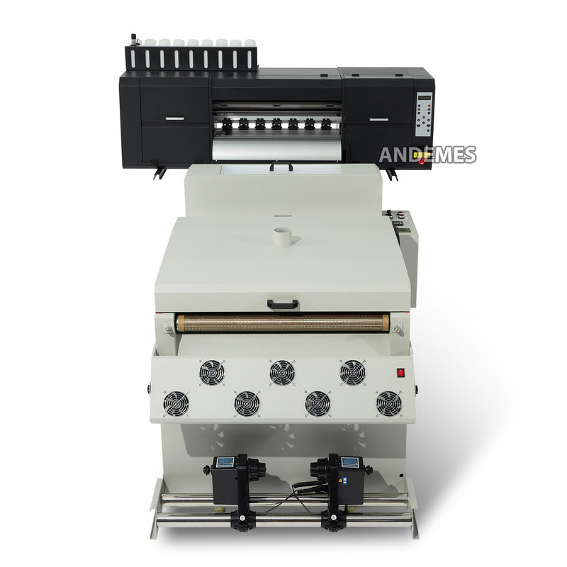 Πρόσθετη τάση 220V/110V A1 60CM 4 κεφαλές DTF ψηφιακός εκτυπωτής με I3200 κεφαλή εκτύπωσης και φούρνο αναζωογόνησης