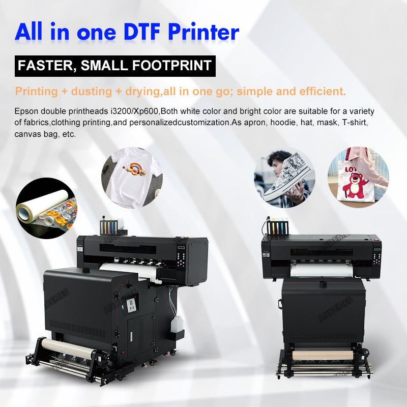 Υψηλής ταχύτητας Mini I3200 XP600 DTF εκτυπωτής με τρίψιμο και στεγνωτήρα