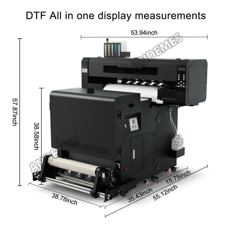 A1 DTF εκτυπωτής 60cm 24 ιντσών 2Pcs I3200 XP600 κεφαλές εκτύπωσης